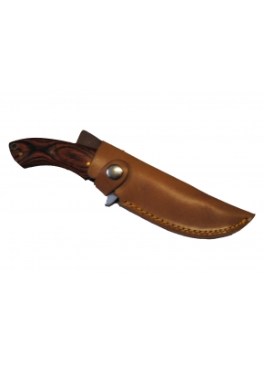 Army - Hunting Knife - mit Holzgriff - Lederscheide